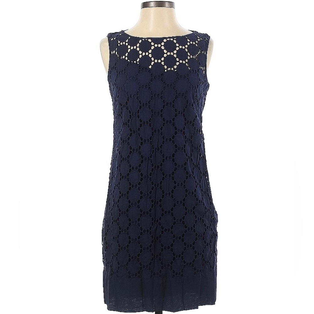 Laundry by Shelli Segal, navy blue dress, 4